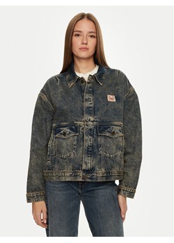 American Vintage Kurtka jeansowa Joybird JOY16FH24 Niebieski Oversize ze sklepu MODIVO w kategorii Kurtki damskie - zdjęcie 181049656