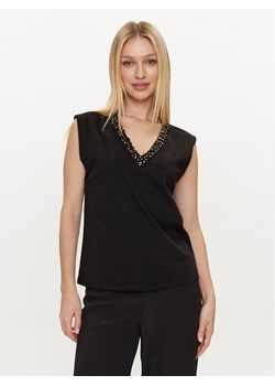 Lola Casademunt by Maite Top MS2415028 Czarny Relaxed Fit ze sklepu MODIVO w kategorii Bluzki damskie - zdjęcie 181049787