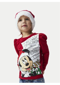 NAME IT Bluzka Minnie 13234183 Czerwony Regular Fit ze sklepu MODIVO w kategorii Bluzki dziewczęce - zdjęcie 181049887
