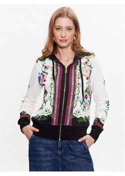 Versace Jeans Couture Bluza 74HAI3A6 Biały Regular Fit ze sklepu MODIVO w kategorii Bluzy damskie - zdjęcie 181049936