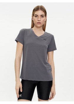 Under Armour Koszulka techniczna Tech Ssv- Solid 1384229-025 Szary Loose Fit ze sklepu MODIVO w kategorii Bluzki damskie - zdjęcie 181049956