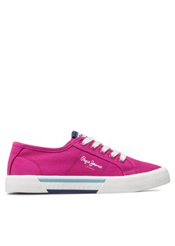 Pepe Jeans Tenisówki Brady Girl Basic PGS30543 Różowy ze sklepu MODIVO w kategorii Trampki dziecięce - zdjęcie 181049967