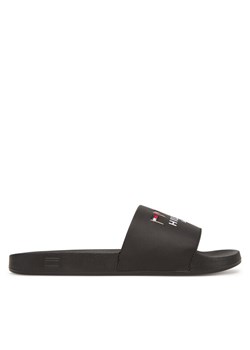 Tommy Hilfiger Klapki Flags Pool Slide FM0FM05431 Czarny ze sklepu MODIVO w kategorii Klapki męskie - zdjęcie 181050128