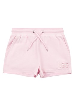 Lee Szorty materiałowe Acid Wash LEG5094 Różowy Regular Fit ze sklepu MODIVO w kategorii Spodenki dziewczęce - zdjęcie 181050187