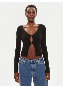 Brave Soul Kardigan LKC-273SASHAF Czarny Slim Fit ze sklepu MODIVO w kategorii Swetry damskie - zdjęcie 181050259