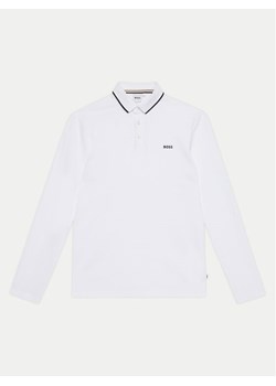 Boss Polo J51171 S Biały Regular Fit ze sklepu MODIVO w kategorii T-shirty chłopięce - zdjęcie 181050356