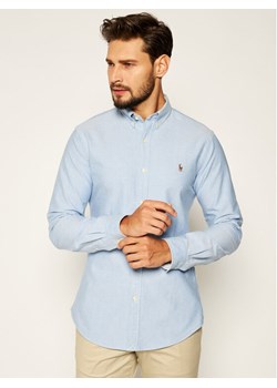 Polo Ralph Lauren Koszula Classics 710767444001 Niebieski Slim Fit ze sklepu MODIVO w kategorii Koszule męskie - zdjęcie 181050538