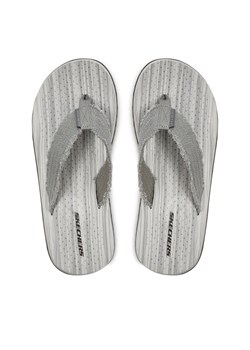 Skechers Japonki Tantric-Fritz 205098/GRY Szary ze sklepu MODIVO w kategorii Klapki męskie - zdjęcie 181051108