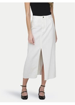 JDY Spódnica jeansowa Bella 15323972 Biały Regular Fit ze sklepu MODIVO w kategorii Spódnice - zdjęcie 181051125