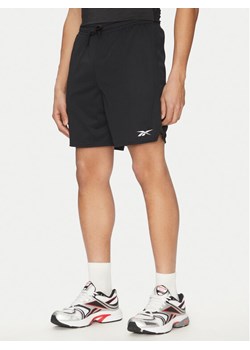 Reebok Szorty sportowe 100214877 Czarny Regular Fit ze sklepu MODIVO w kategorii Spodenki męskie - zdjęcie 181051607