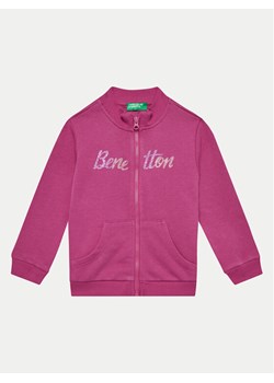 United Colors Of Benetton Bluza 3J70G5037 Różowy Regular Fit ze sklepu MODIVO w kategorii Bluzy dziewczęce - zdjęcie 181051619