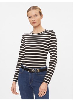 Tommy Hilfiger Bluzka WW0WW40592 Czarny Slim Fit ze sklepu MODIVO w kategorii Bluzki damskie - zdjęcie 181051735