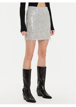 ONLY Spódnica mini Spacy 15305742 Srebrny Slim Fit ze sklepu MODIVO w kategorii Spódnice - zdjęcie 181051878