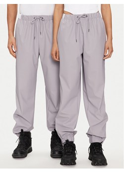 Rains Spodnie przeciwdeszczowe Rain Pants Regular W3 18560 Szary Regular Fit ze sklepu MODIVO w kategorii Spodnie damskie - zdjęcie 181052159
