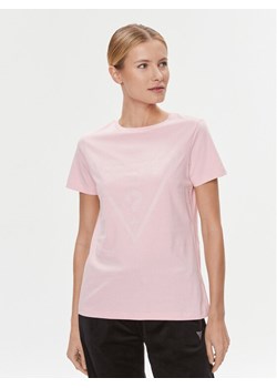 Guess T-Shirt Adele V2YI07 K8HM0 Różowy Regular Fit ze sklepu MODIVO w kategorii Bluzki damskie - zdjęcie 181052227