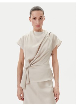 Bruuns Bazaar Bluzka Acacia BBW4427 Beżowy Regular Fit ze sklepu MODIVO w kategorii Bluzki damskie - zdjęcie 181052298