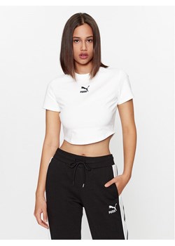 Puma T-Shirt Dare To 621435 Biały Slim Fit ze sklepu MODIVO w kategorii Bluzki damskie - zdjęcie 181052327