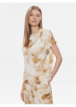 Calvin Klein Bluzka K20K206888 Beżowy Regular Fit ze sklepu MODIVO w kategorii Bluzki damskie - zdjęcie 181052366
