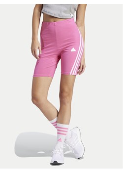 adidas Kolarki Future Icons 3-Stripes IS3630 Różowy Slim Fit ze sklepu MODIVO w kategorii Szorty - zdjęcie 181052788