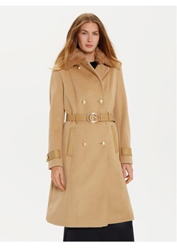 Guess Płaszcz zimowy Amelia W4BL46 WGKI2 Brązowy Regular Fit ze sklepu MODIVO w kategorii Płaszcze damskie - zdjęcie 181052919