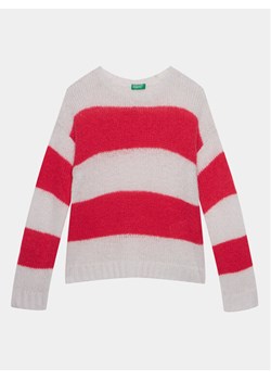 United Colors Of Benetton Sweter 126QQ104P Różowy Regular Fit ze sklepu MODIVO w kategorii Swetry dziewczęce - zdjęcie 181052925