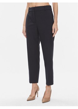 Tommy Hilfiger Spodnie materiałowe Core WW0WW39723 Granatowy Straight Fit ze sklepu MODIVO w kategorii Spodnie damskie - zdjęcie 181053095