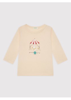 United Colors Of Benetton Bluzka 3ATNA1018 Beżowy Regular Fit ze sklepu MODIVO w kategorii Bluzki dziewczęce - zdjęcie 181053259