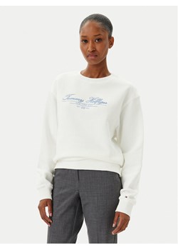 Tommy Hilfiger Bluza WW0WW45430 Écru Regular Fit ze sklepu MODIVO w kategorii Bluzy damskie - zdjęcie 181053286