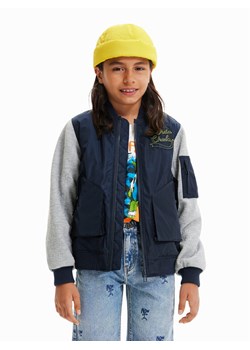 Desigual Kurtka bomber 23SBEW01 Granatowy Oversize ze sklepu MODIVO w kategorii Kurtki dziewczęce - zdjęcie 181053297