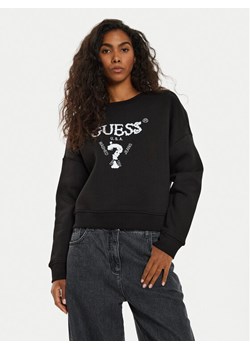 Guess Bluza V4BQ11 KCHX0 Czarny Regular Fit ze sklepu MODIVO w kategorii Bluzy damskie - zdjęcie 181053348