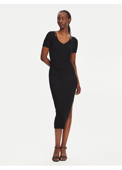 HUGO Sukienka dzianinowa Shaty 50538239 Czarny Slim Fit ze sklepu MODIVO w kategorii Sukienki - zdjęcie 181053365