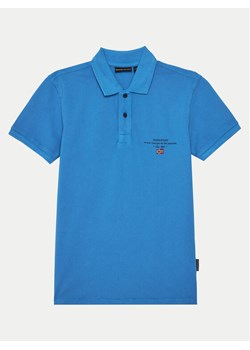 Napapijri Polo Elbas 5 NP0A4G4NB2W1 M Niebieski Regular Fit - id: 0000304761782 - marki Napapijri - 181053458 Napapijri Polo Elbas 5 NP0A4G4NB2W1 M Niebieski Regular Fit ze sklepu MODIVO w kategorii T-shirty chłopięce - zdjęcie 181053458