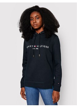 Tommy Hilfiger Bluza Heritage WW0WW31998 Granatowy Regular Fit ze sklepu MODIVO w kategorii Bluzy damskie - zdjęcie 181053486