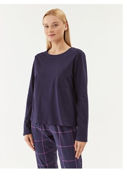 Triumph Koszulka piżamowa Mix & Match LSL Top Chest Pocket 03 10216519 Granatowy Regular Fit ze sklepu MODIVO w kategorii Piżamy damskie - zdjęcie 181053496