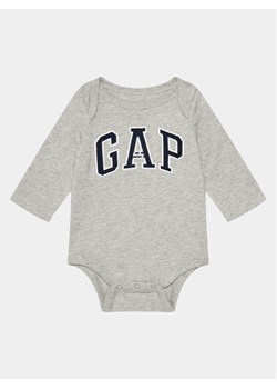 Gap Body 794768-00 Szary Regular Fit ze sklepu MODIVO w kategorii Body niemowlęce - zdjęcie 181053877