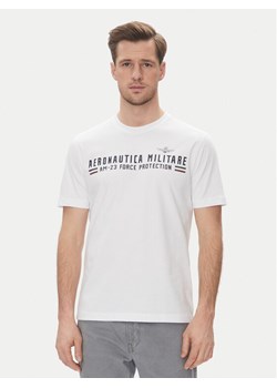 Aeronautica Militare T-Shirt 251TS1942J538 Biały Regular Fit ze sklepu MODIVO w kategorii T-shirty męskie - zdjęcie 181053977