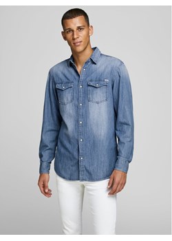 Jack&Jones Koszula Sheridan 12138115 Niebieski Slim Fit ze sklepu MODIVO w kategorii Koszule męskie - zdjęcie 181054257
