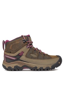 Keen Trekkingi Targhee III Mid Wp 1018178 Brązowy ze sklepu MODIVO w kategorii Buty trekkingowe damskie - zdjęcie 181054329