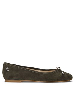 Lauren Ralph Lauren Baleriny 802943066002 Zielony ze sklepu MODIVO w kategorii Balerinki - zdjęcie 181054676