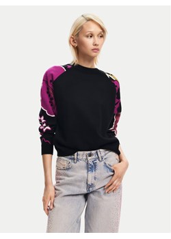 Desigual Sweter Barrie 24WWJF24 Czarny Regular Fit ze sklepu MODIVO w kategorii Swetry damskie - zdjęcie 181054906