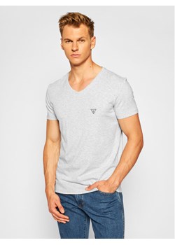 Guess T-Shirt U97M01 JR003 Szary Slim Fit ze sklepu MODIVO w kategorii T-shirty męskie - zdjęcie 181054916