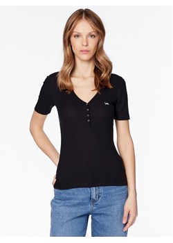 Lee T-Shirt L44KIP01 112333686 Czarny Regular Fit ze sklepu MODIVO w kategorii Bluzki damskie - zdjęcie 181054935