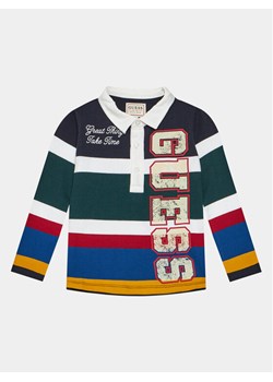 Guess Polo Heavy Jersey Ls N4RP01 KC334 Kolorowy Regular Fit ze sklepu MODIVO w kategorii T-shirty chłopięce - zdjęcie 181055125