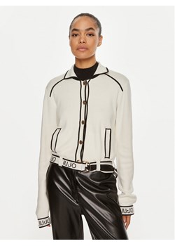 Liu Jo Kardigan TF4046 MS59L Écru Regular Fit ze sklepu MODIVO w kategorii Swetry damskie - zdjęcie 181055176