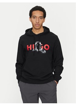 HUGO Bluza Dueleyo 50530580 Czarny Regular Fit ze sklepu MODIVO w kategorii Bluzy męskie - zdjęcie 181055186
