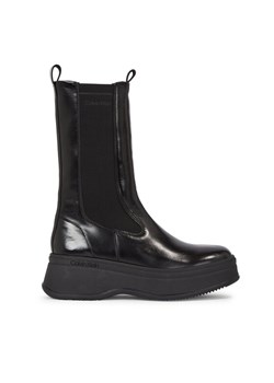 Calvin Klein Sztyblety Pitched Chelsea Boot HW0HW01686 Czarny ze sklepu MODIVO w kategorii Botki - zdjęcie 181055296