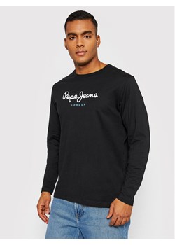 Pepe Jeans Longsleeve Eggo PM508209 Czarny Regular Fit ze sklepu MODIVO w kategorii T-shirty męskie - zdjęcie 181055486
