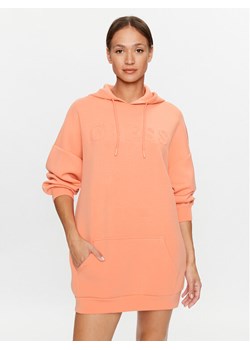 Guess Sukienka codzienna V3BQ14 K7UW2 Koralowy Regular Fit ze sklepu MODIVO w kategorii Sukienki - zdjęcie 181055615