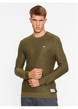 Tommy Jeans Sweter DM0DM15060 Zielony Regular Fit ze sklepu MODIVO w kategorii Swetry męskie - zdjęcie 181055627