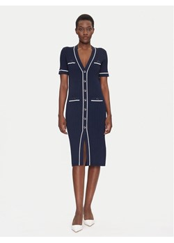 Luisa Spagnoli Sukienka dzianinowa Candelotto 100004 Granatowy Slim Fit ze sklepu MODIVO w kategorii Sukienki - zdjęcie 181055657